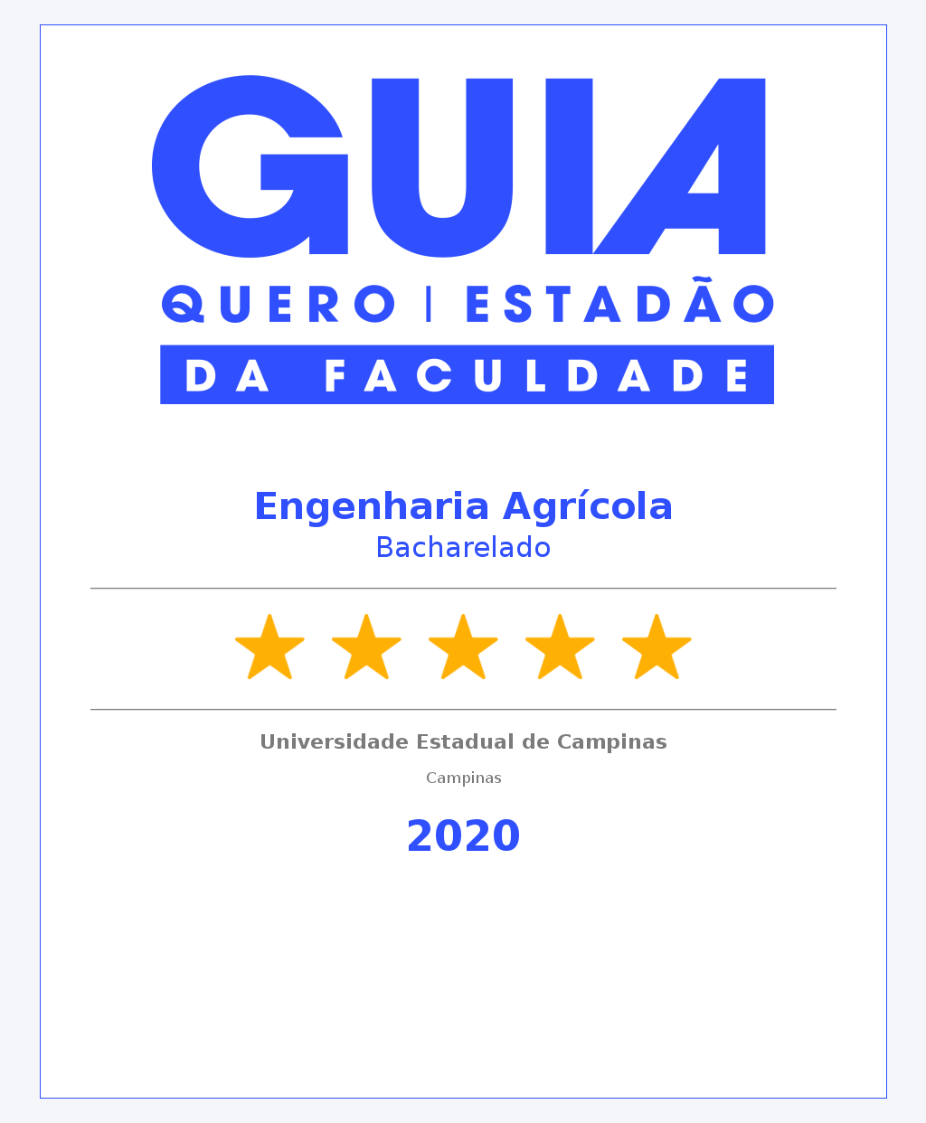 FEAGRI Cinco Estrelas Avaliacao Guia Estadao 2020